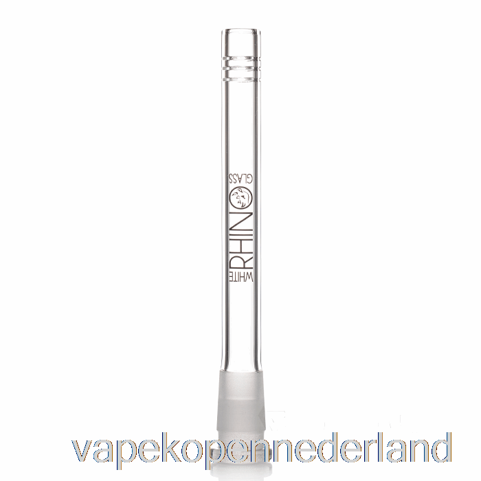 Elektronische Sigaret Vape Witte Neushoorn 19/14 Glazen Downstem 6inch